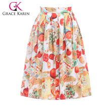 18 colores Grace Karin mujeres de la vendimia de la falda modela 50S 60S algodón Falda Faldas Otoño Baile Vestidos CL6294-8 #